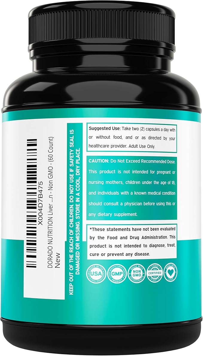 Liver Cleanse Detox & Repair 27 in 1 Formula - Milk Thistle, Dandelion Root, Turmeric, Artichoke Extract & More - Liver Detox Support Supplement - 3rd Party Tested, Vegan Safe & USA Made (60 Count)