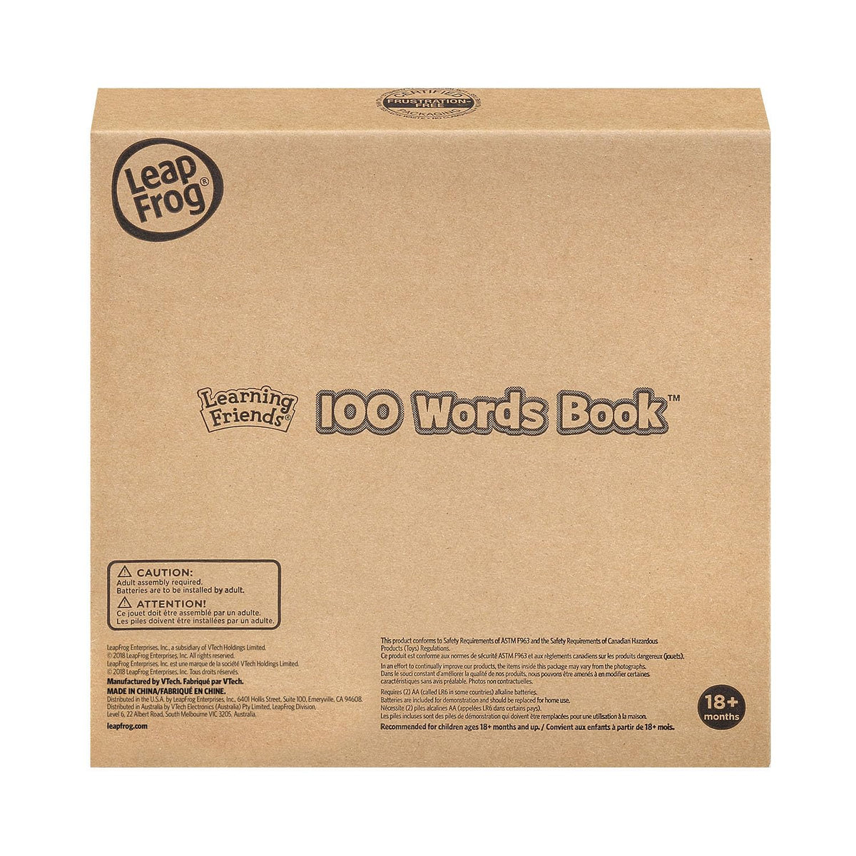 LeapFrog Learning Friends 100 Words Book (Frustration Free Packaging), Green