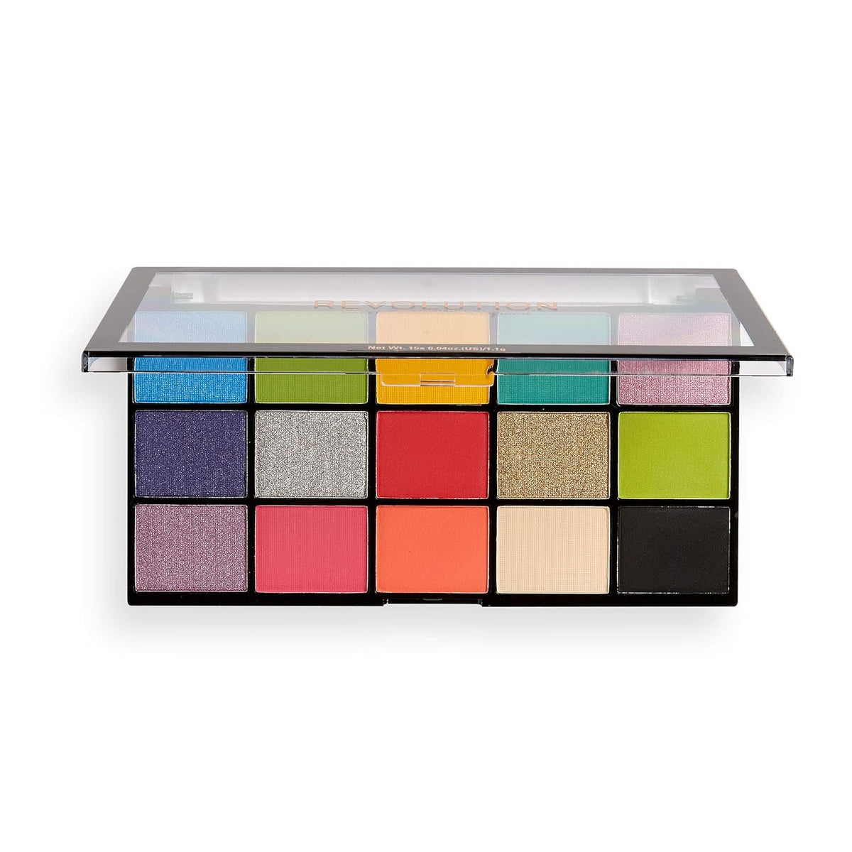 Makeup Revolution Reloaded Palette, Makeup Eyeshadow Palette, Includes 15 Shades, Lasts All Day Long, Cruelty Free, Euphoria, 16.5g