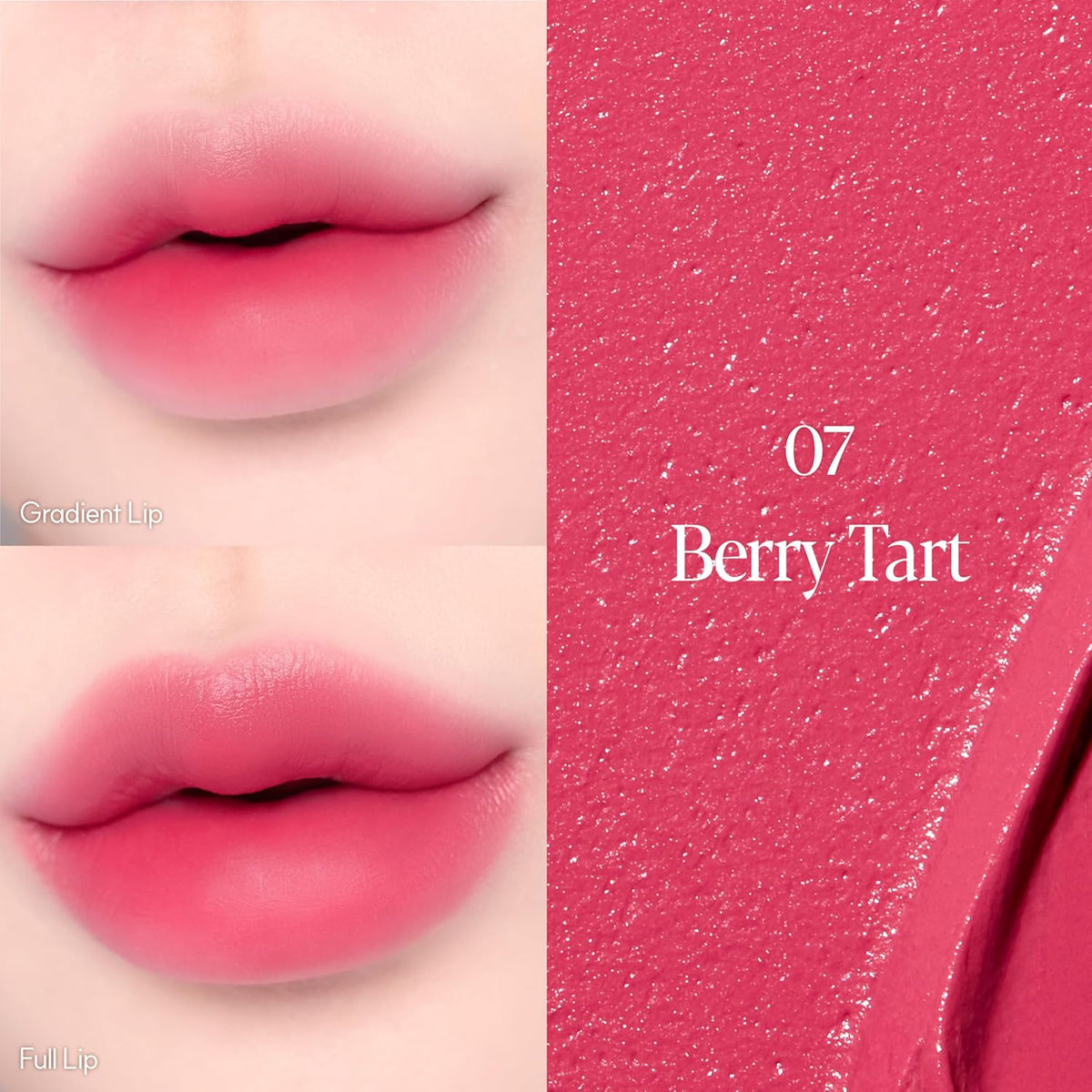 Espoir Couture Lip Tint Fitting Blur #7 Berry Tart 0.14oz | Soft and Creamy Color for Blurry Lip Look | Smudge-Proof Fixing Lip Stain | Lightweight and Comfortable Matte Finish