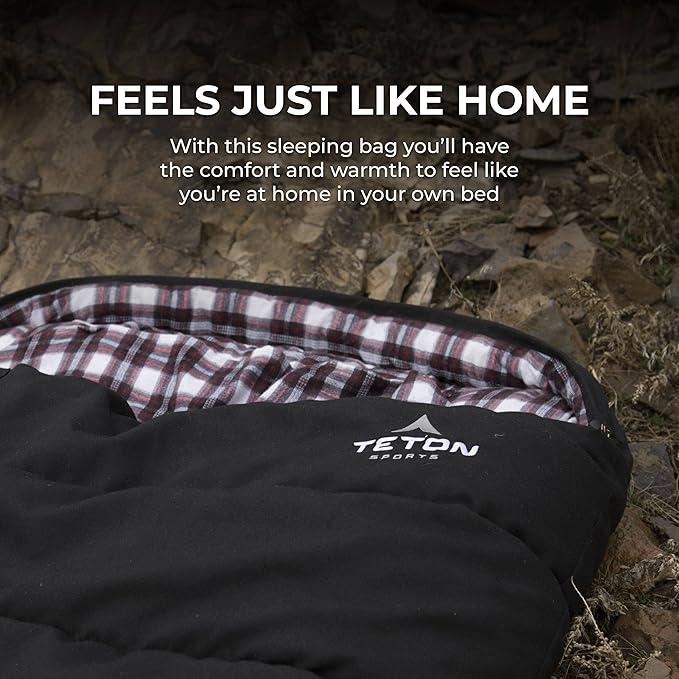 Teton Celsius XXL Sleeping Bag, Cold Weather Sleeping Bags for Adults and Kids, Camping Made Easy and Warm. Compression Sack Included, 35F, 25F, 0F, 20F Degree