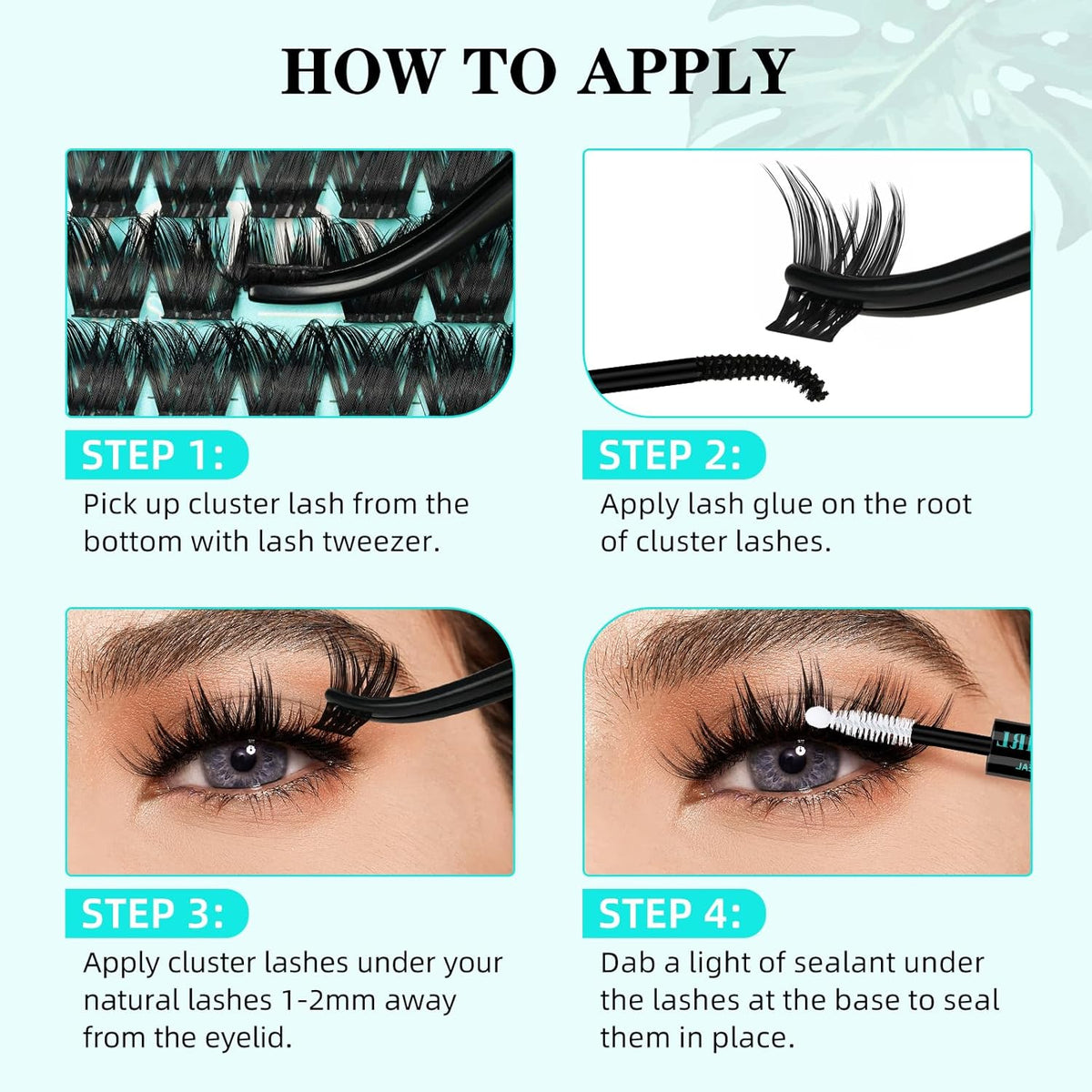 Lash Clusters Wet Look 168Pcs Eyelash Cluster Ultra-Thin Lash Band Eyelashes Extensions Spiky Anime Wide Span Lashes(Tulip,C-12mm)
