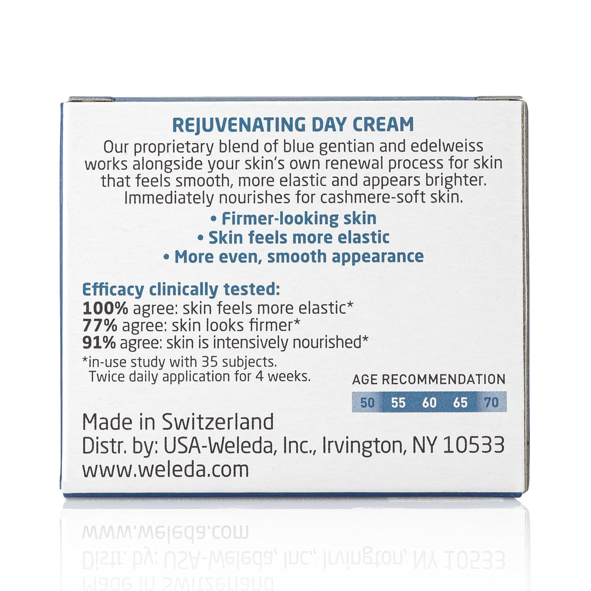 Weleda Face Care Rejuvenating Day Cream, 1.3 Fluid Ounces, Plant Rich Moisturizer with Blue Gentian and Edelweiss