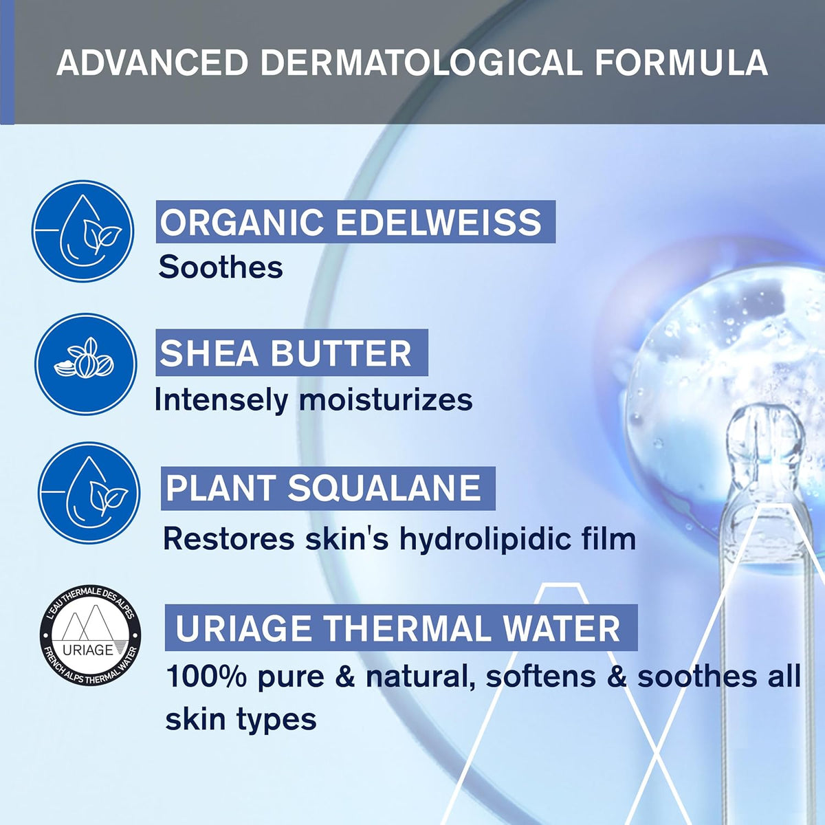 Uriage Baby 1st Moisturizing Cream with Organic Edelweiss & Shea Butter | Hydrates & Prevents Dryness, Fast-Absorbing, Non-sticky, 97% Ingredients of Natural Origin, 500 mL/ 17 oz