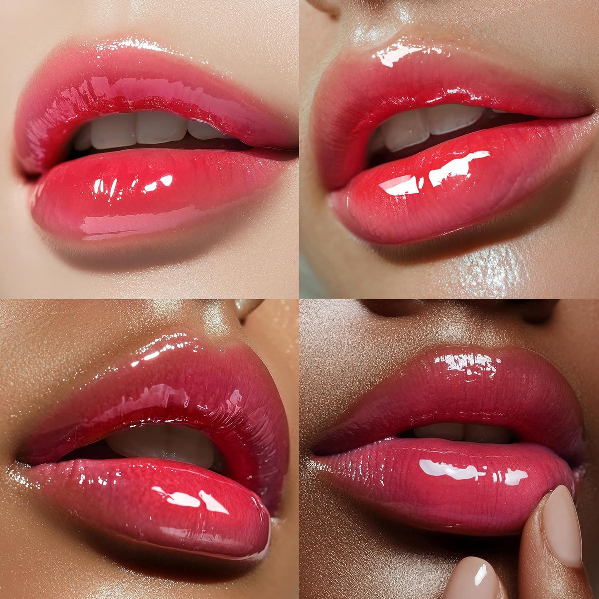 Espoir Couture Lip Tint Glaze #12 Cherry Sorbet 0.14oz | Volumizing Lip Stain with Syrupy Shine | Long-Lasting & Vibrant Color for Radiant Lip Look | Moisturizing & Glossy Lip Tint | Korean Lip Makeup