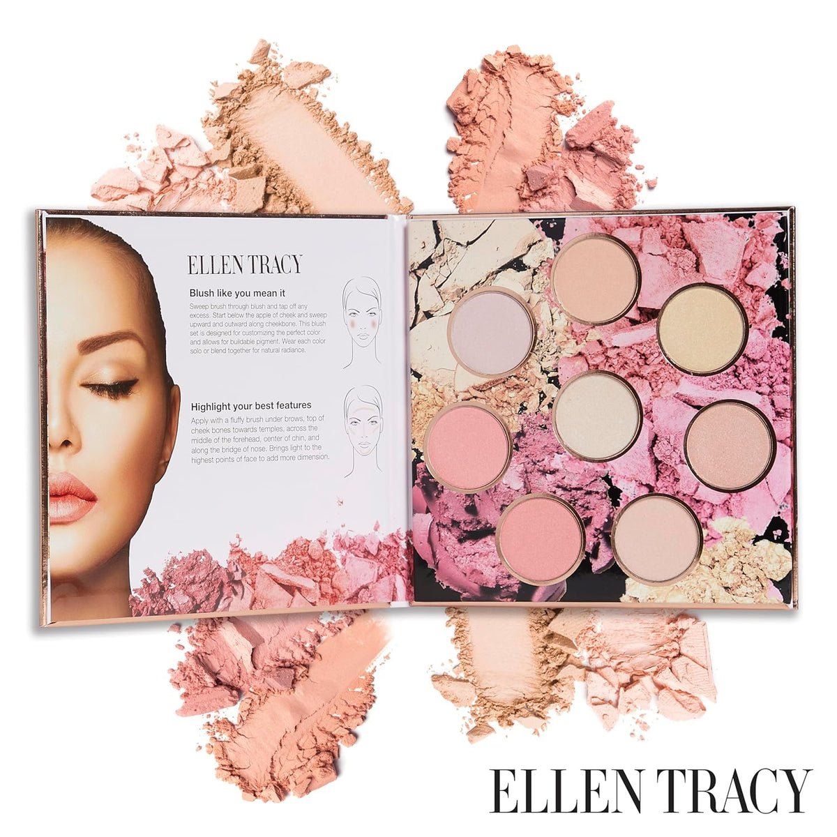 Ellen Tracy Blush and Highlight Palette