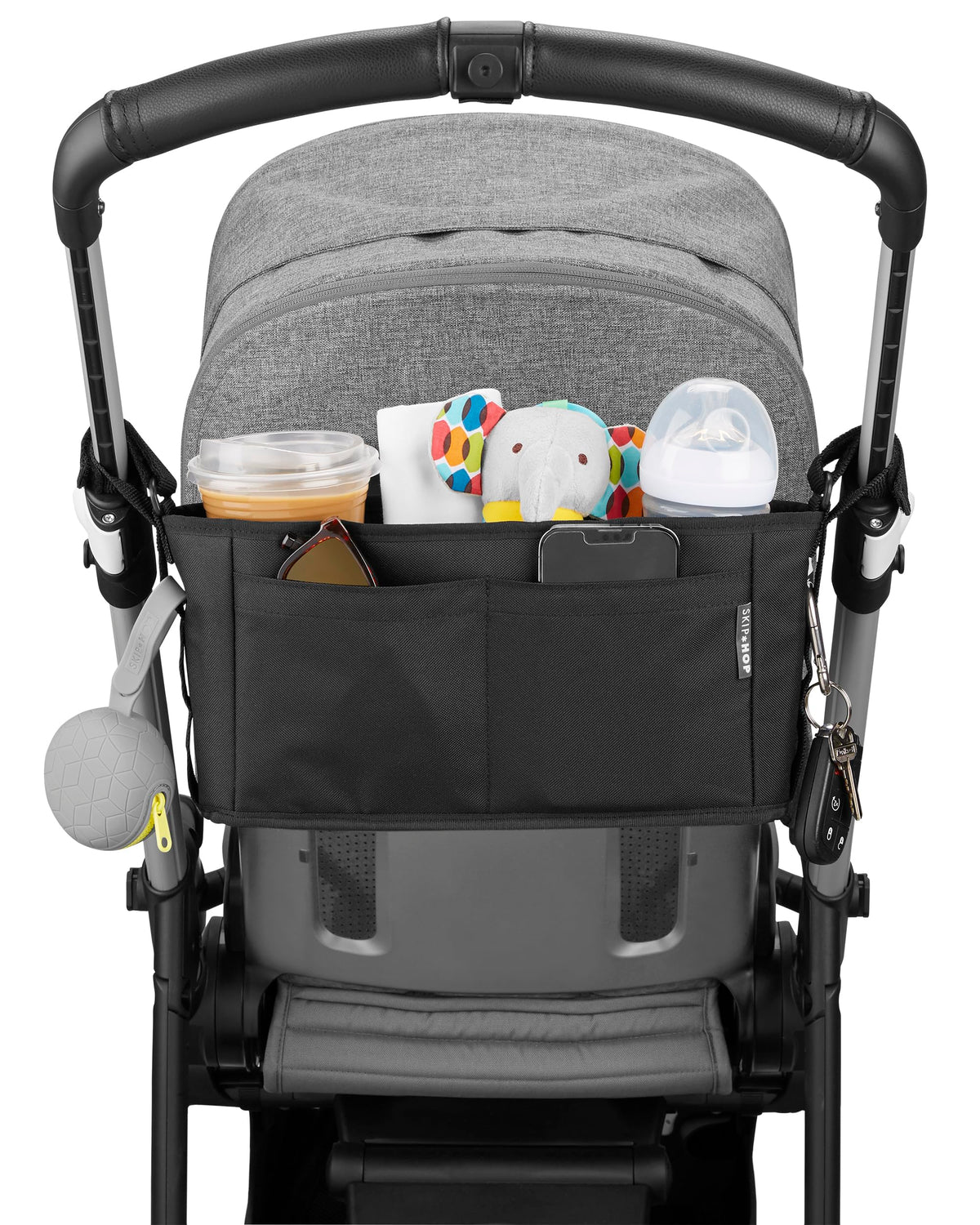 Skip Hop Universal Stroller Organizer, Grab & Go Ultra, Black