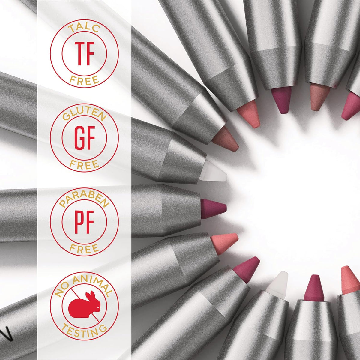 Mirabella Line & Define Lip Definer Lip Pencil, Smoothing & Moisturizing Retractable Lip Liner with Long-Lasting & Ultra-Creamy Formula, Antioxidants Vitamin C & E, & Built-In Sharpener - Sexy