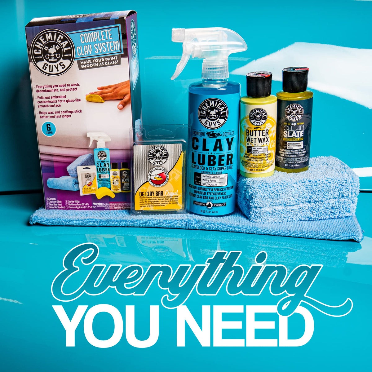 Chemical Guys CLY700 Complete Clay System (6 Items)
