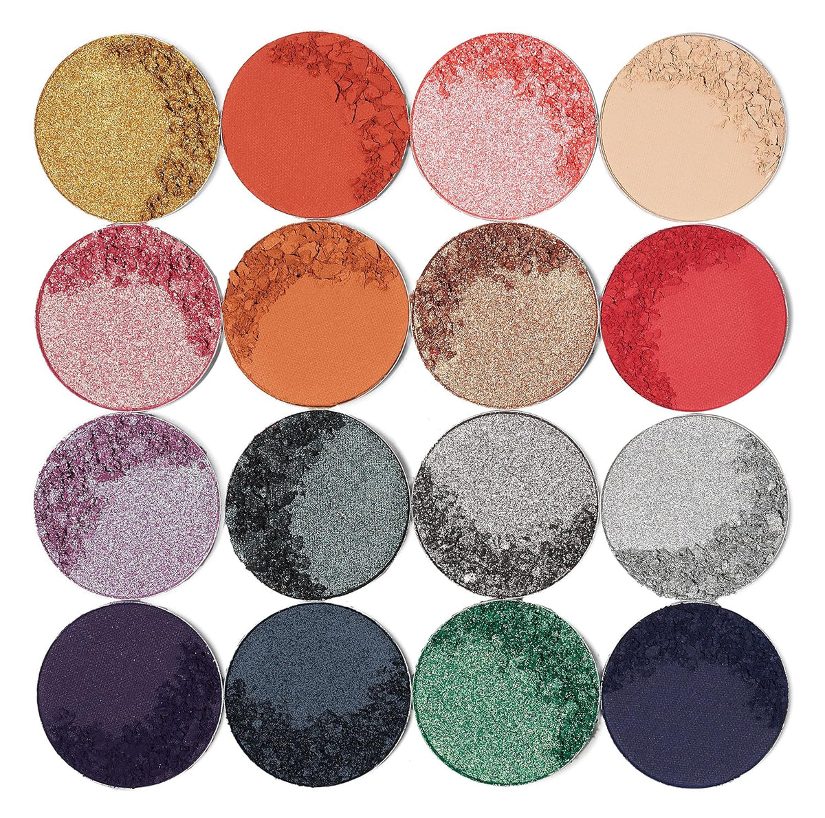 Juvia's Place Palette The Magic Mini - Bright and Bold Red, Shades of 16, Professional Eye Makeup, Pigmented Palette, Makeup Palette for Eye Color & Shine